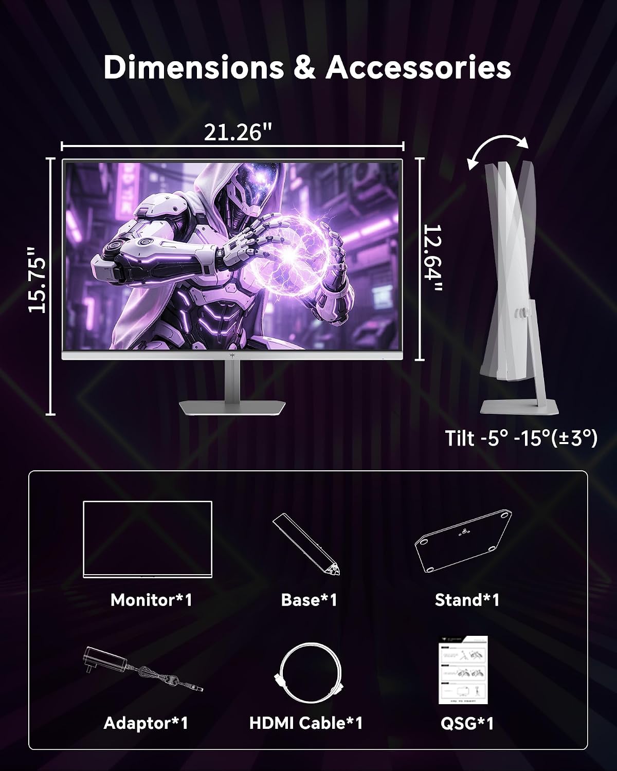 KTC 24.5 Inch Gaming Monitor, 180Hz OC 200Hz Monitor FHD, Fast IPS, H25T7 | 1080P Monitors 1ms, 128% sRGB HDR10, Adaptive Sync, HDMI DP, VESA Tilt Adjustable for Xbox PS5 Switch, HDMI Cable Inc.