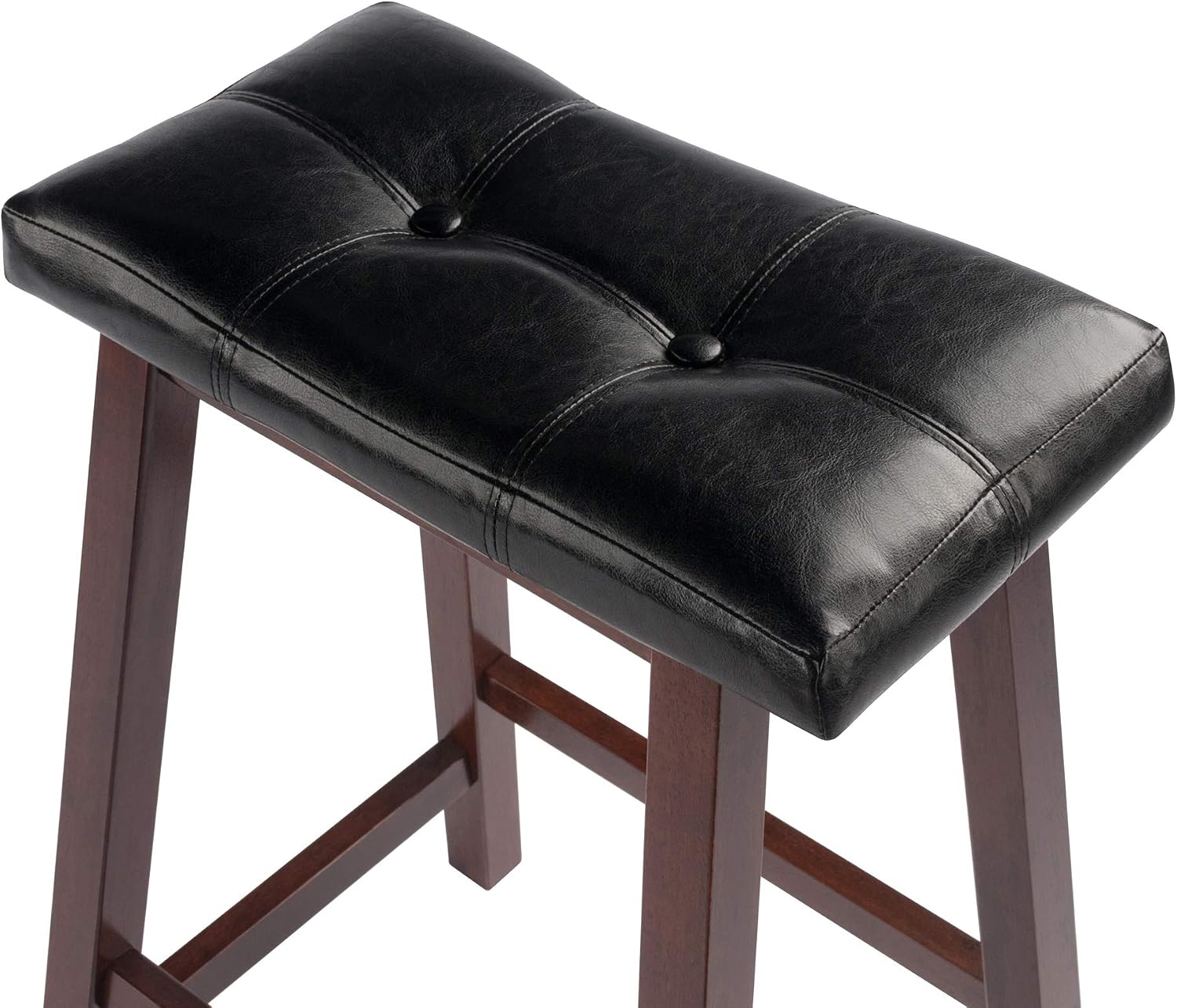 Winsome Mona Stool, 24", Antique Walnut