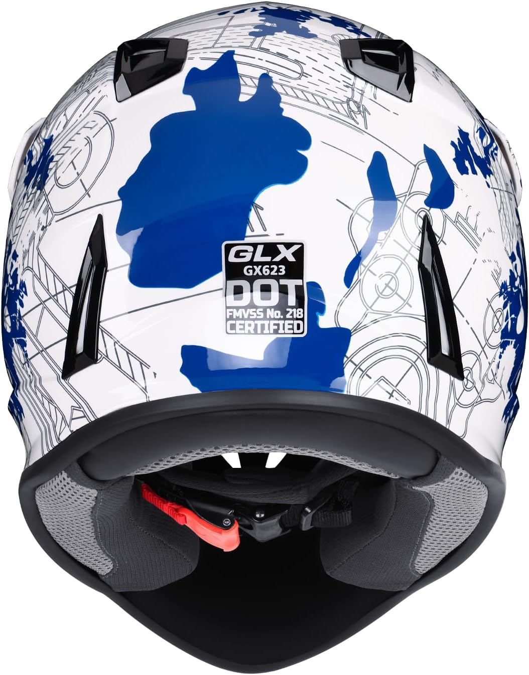 GLX GX623 Youth ATV & Dirt Bike Helmet Combo, DOT | Adult-Level Safety for Kids: Premium, full-grown protection engineered into a comfortable, youth-sized package