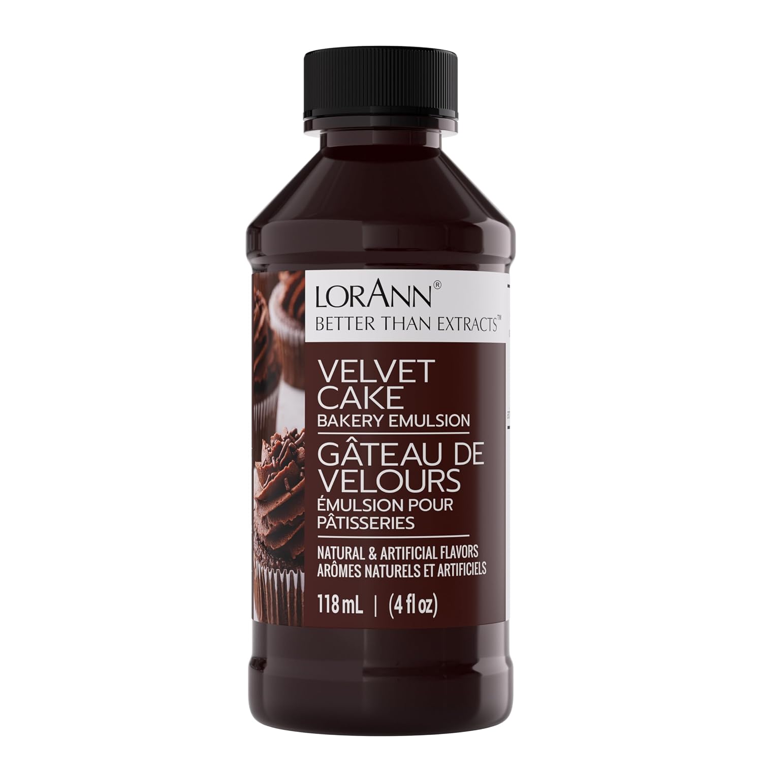 LorAnn Oils Peppermint Bakery Emulsion: True Essence, Ideal for Boosting Fruit Tones in Cakes, Cookies & Desserts, Gluten-Free, Keto-Friendly, Extract Substitute Essential for Your Kitchen, 16 Oz