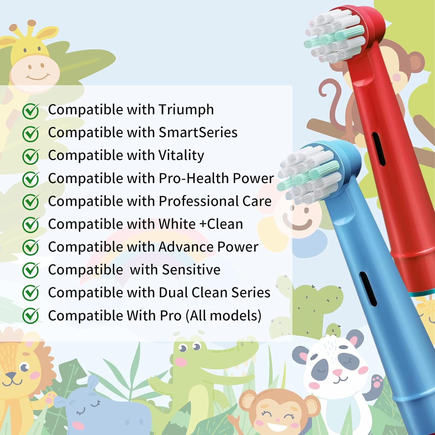 Electric Toothbrush Replacement Heads 16 Pack/Compatible Oral B Braun Replacement Brush Heads/Compatible Oral B Replacement Brush Heads