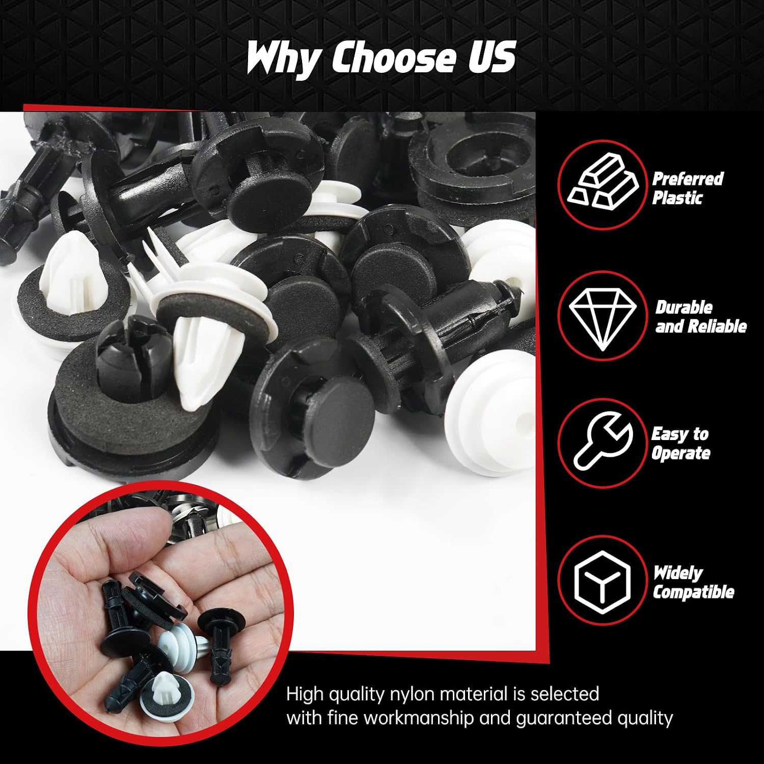 OTUAYAUTO 245 PCS Fender Clips Car Clips Bumper Plastic Rivets