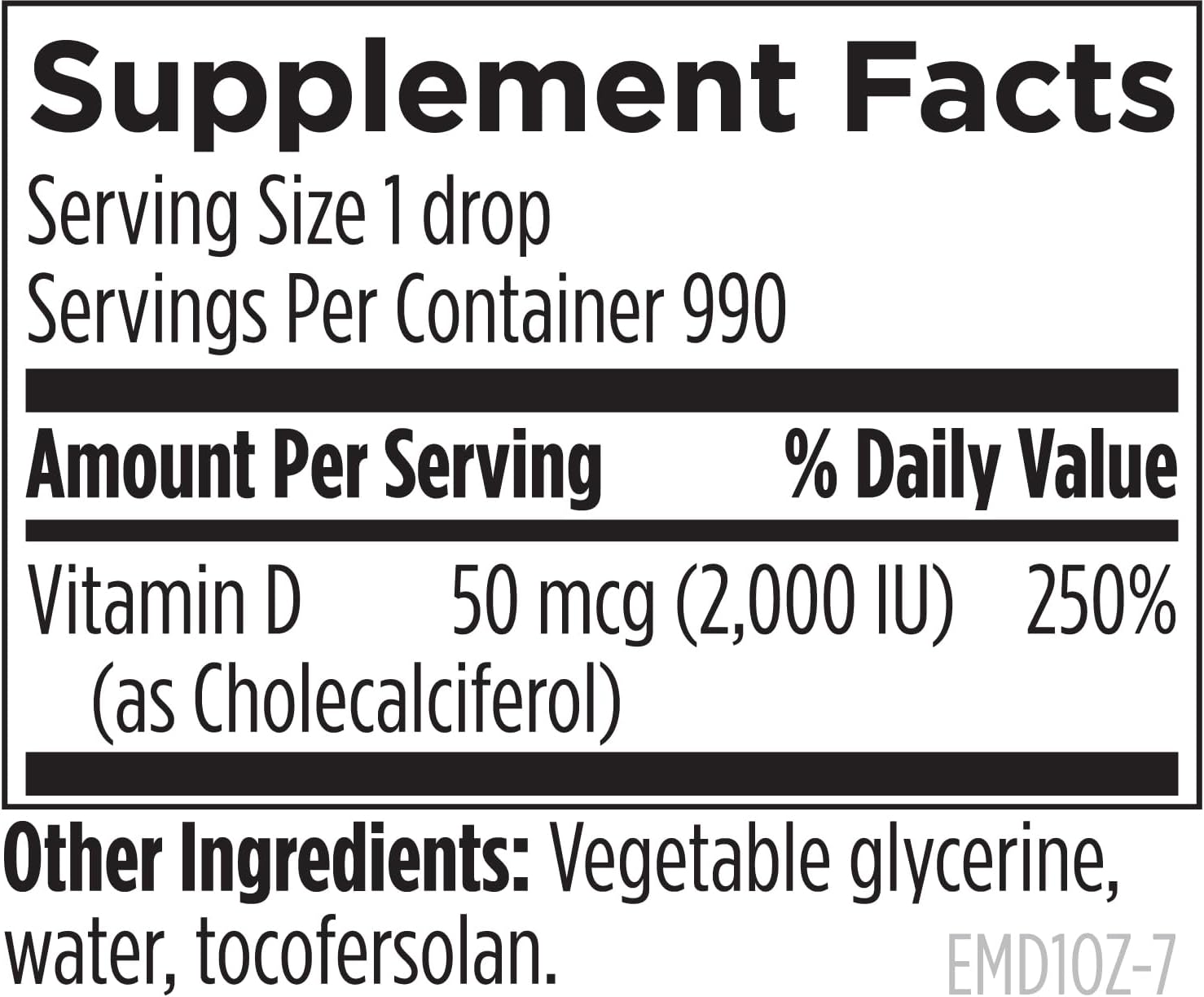 Designs for Health Hi-Po Emulsi Vitamin D Drops - Liquid Vitamin D 2000 IU