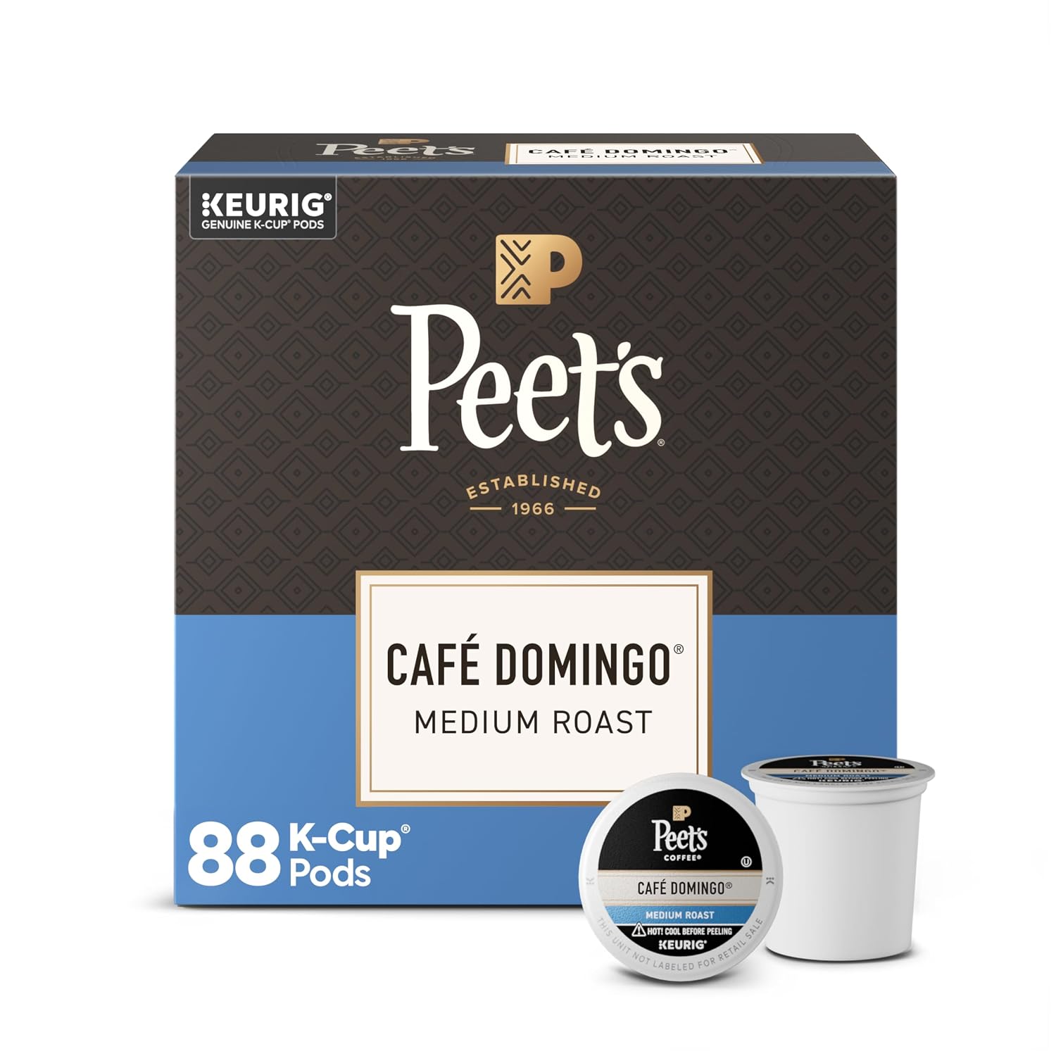 Peet's Coffee, Medium Roast Keurig K-Cup Pods, 100% Arabica Coffee - Big Bang 60 Count (6 Boxes of 10 K-Cup Pods)