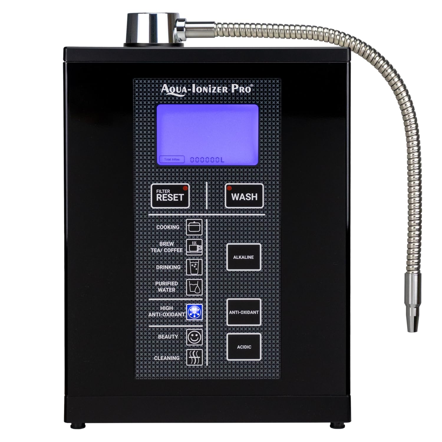 Aqua Ionizer Deluxe 9.5 Anti-Oxidant Boost Water Ionizer |Produces pH 3.0-11.5 Alkaline Water Filtration System| Up to -880mV ORP | 4000 Liters Per