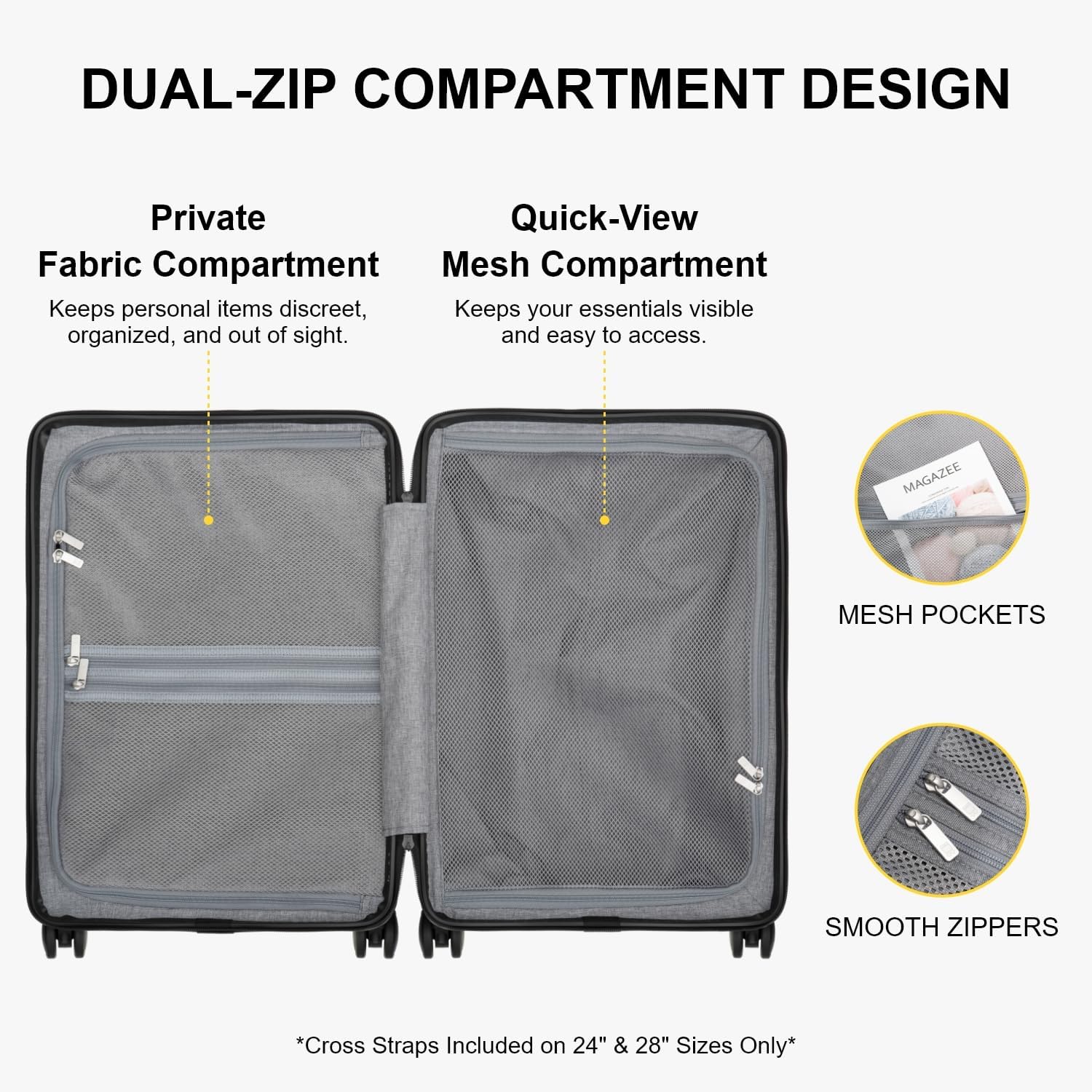 LEVEL8 Hard Shell Carry on Luggage Airline Approved, Carry-on Suitcases with Wheels, Lightweight Luminous Textured Hardside Travel Bag with Tsa Lock