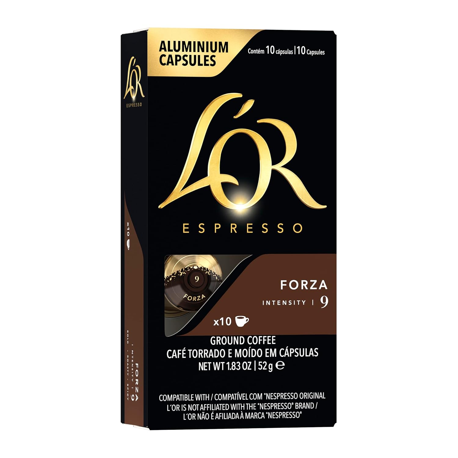 L'OR Espresso Capsules, Medium Roast, Chocolate, 10 Capsules