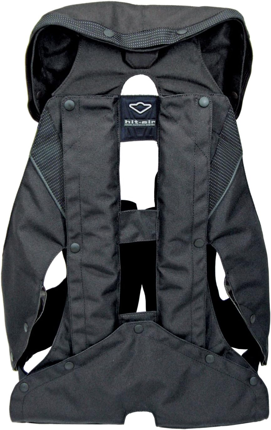 Hit-Air MLV Airbag Vest – Motorcycle Safety Vest with Automatic CO2 Deployment – Lightweight, Reusable, Adjustable Fit – Unisex Protective Riding Harness