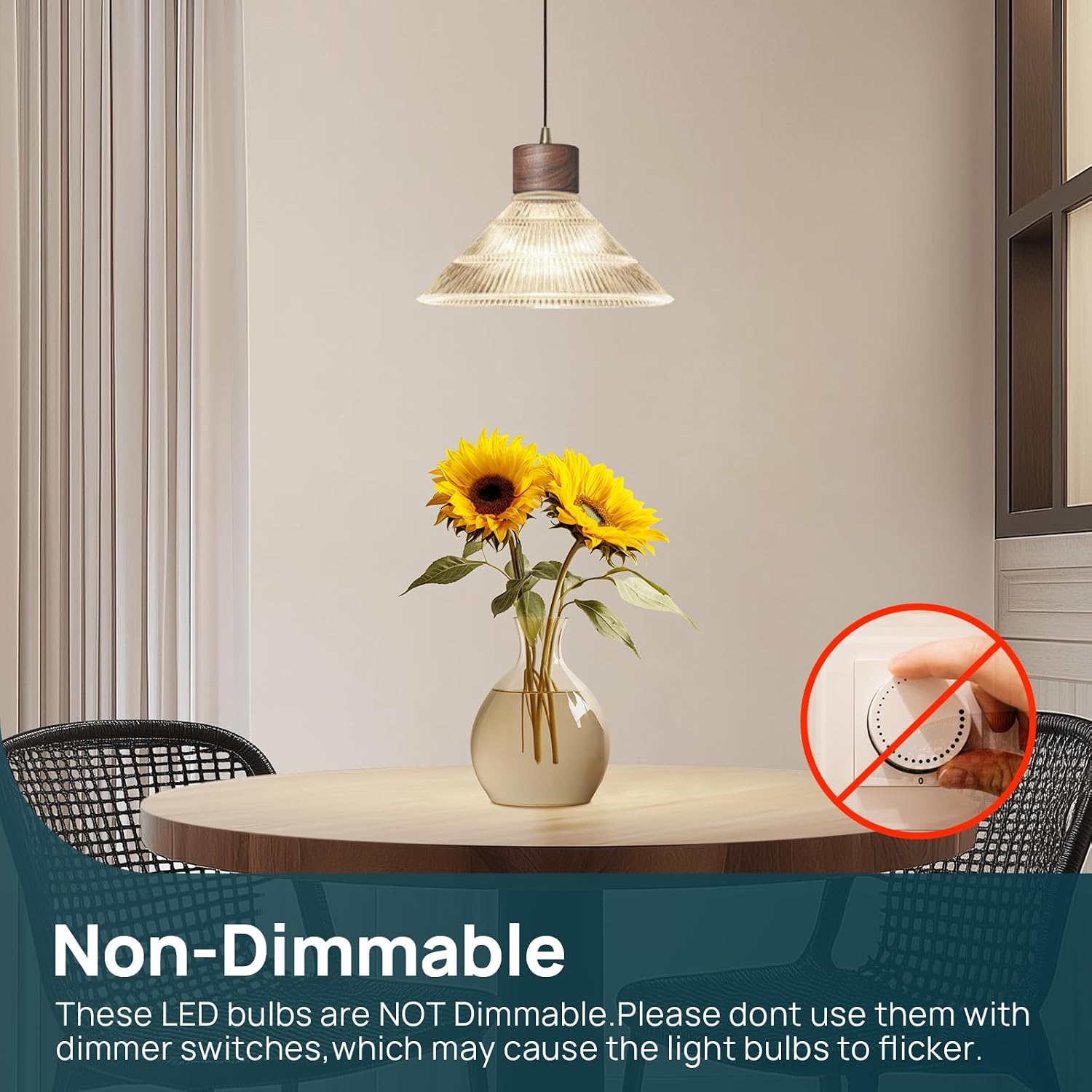 Linkind A19 LED Light Bulbs, 100 Watt Equivalent, 2700K Soft White 6 Packs