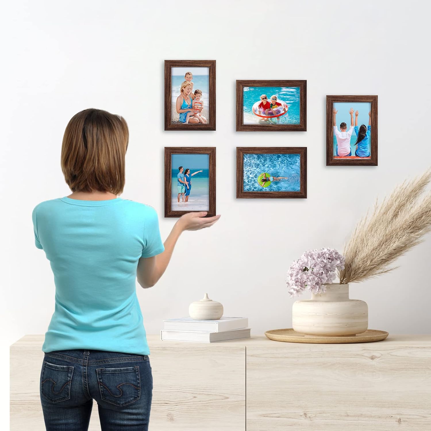 Giftgarden Black 8x10 Picture Frame Bulk, Multi 8 x 10 Photo Frames Set for Wall Hanging or Tabletop, 12 Pack