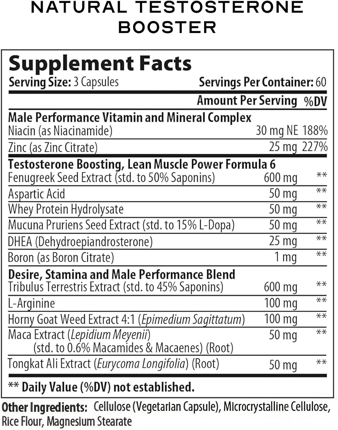 Testosterone Libido Booster Supplement for Men