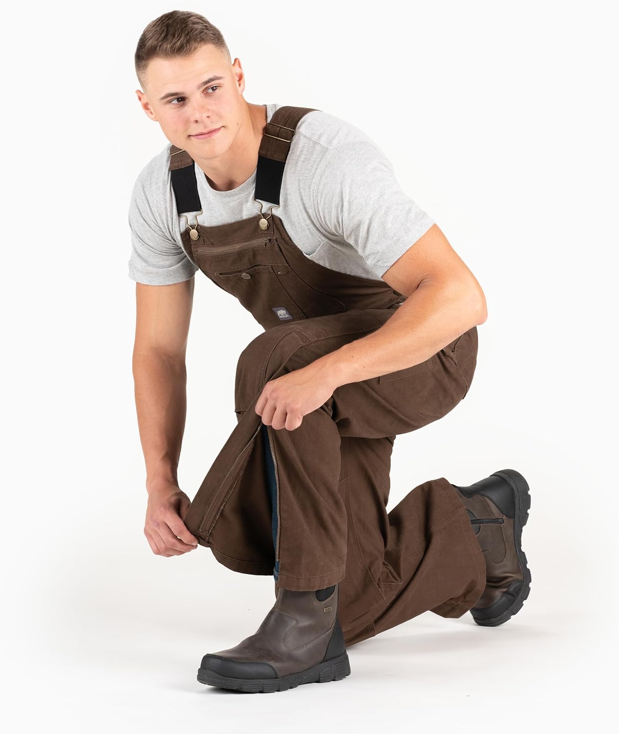 Berne Men's Heartland Unlined Washed Duck Bib Overall
