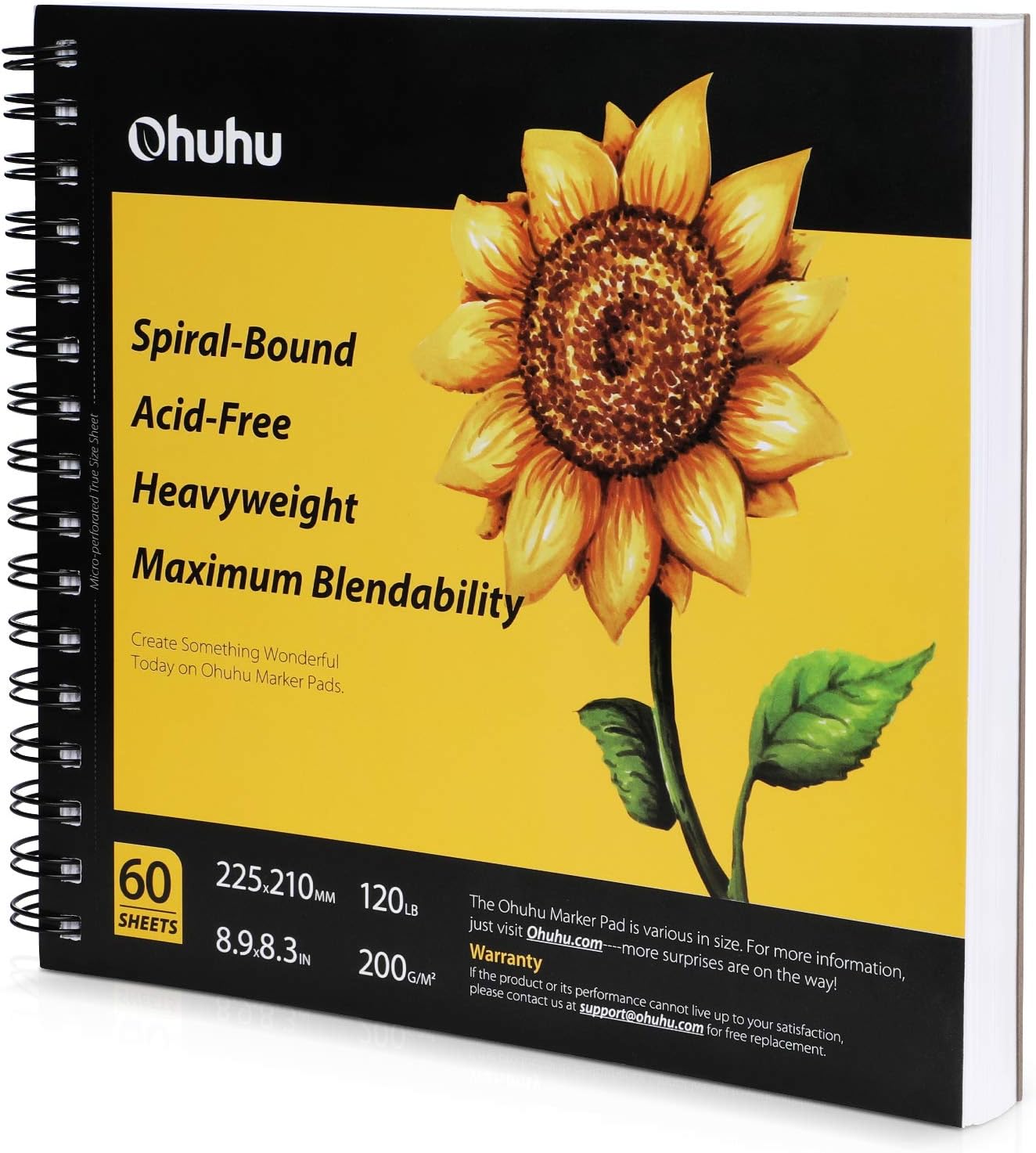 Ohuhu 7"x10" Marker Paper Pad Art Sketchbook for Drawing and Sketching