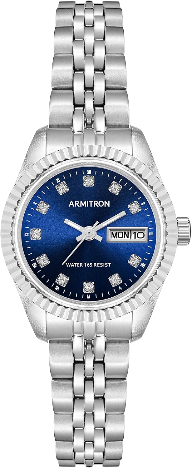 Armitron Women's Genuine Crystal Accented Bracelet Watch, 75-2475