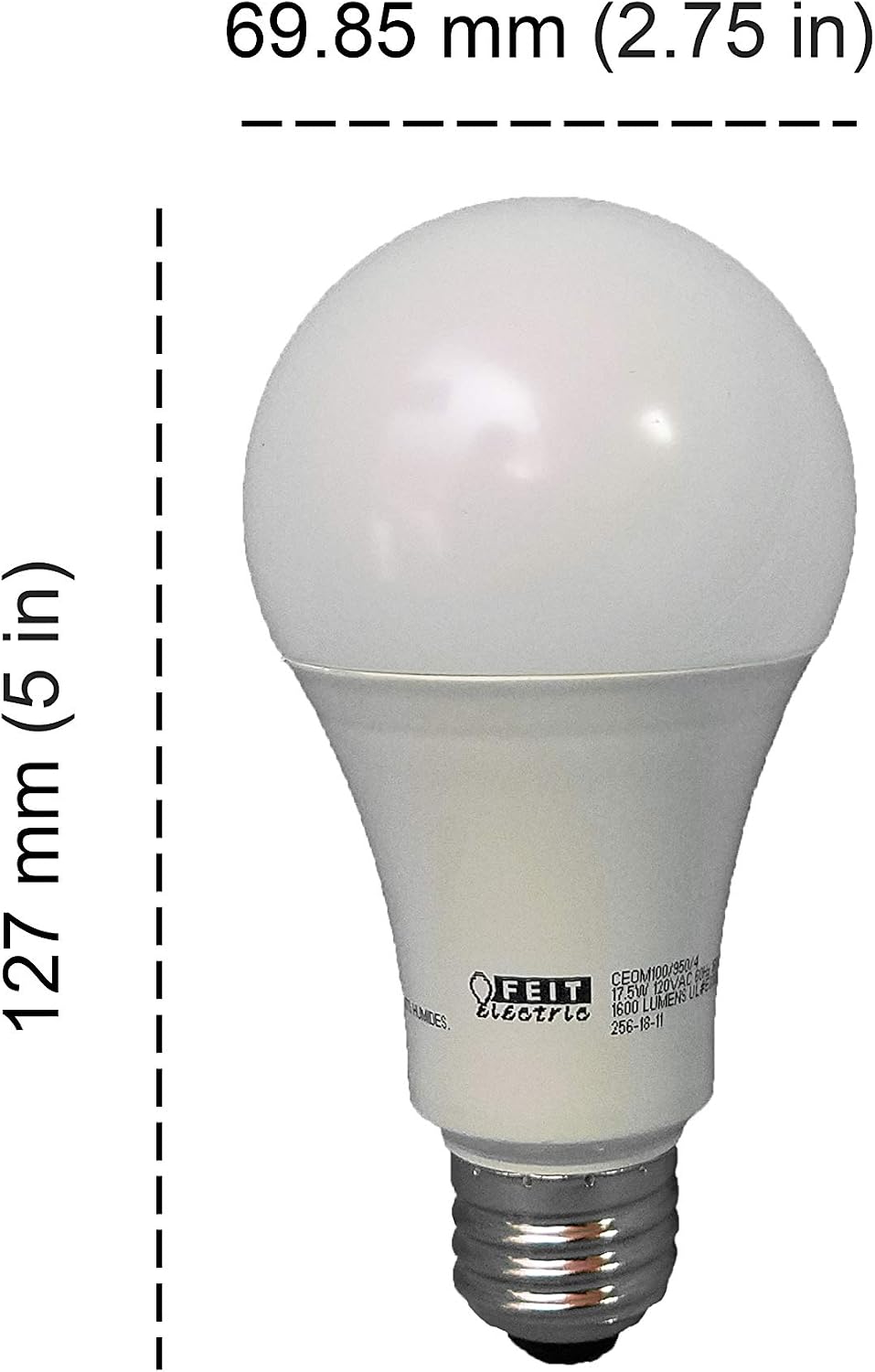Feit Dimmable LED 5000K Daylight 4-Pack (100W Replacement) 17.5W
