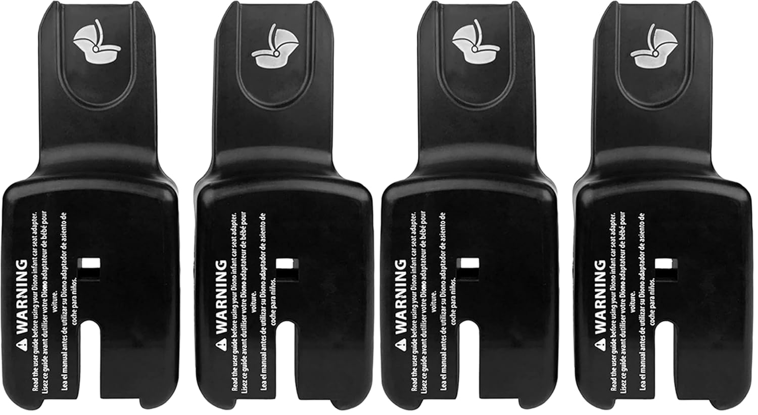 Diono Quantum Car Seat Adapter, Compatible with Nuna/Maxi/Cybex/Uppa Infant Baby Car Seats, Durable, Attachment for Travel System