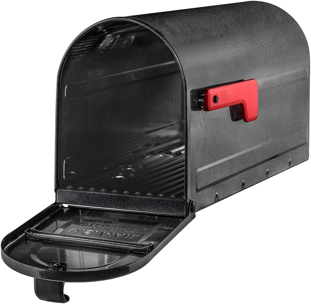 ARCHITECTURAL MAILBOXES 7600P-10 MB1 Mailbox, Medium, Pewter | Galvanized steel build for outside with rust-resistant powder-coat finish and a magnetic door closure. USPS approved.