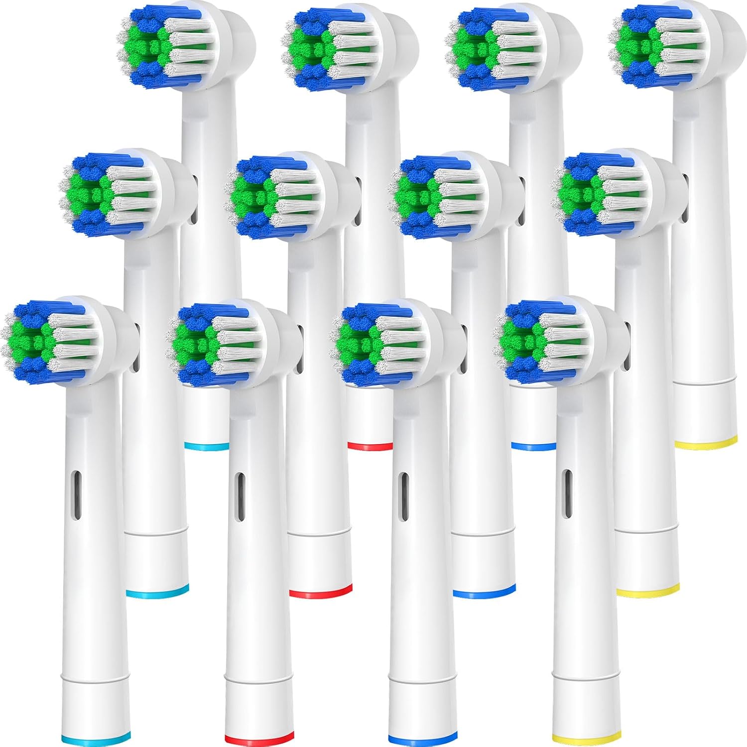 Replacement Toothbrush Heads Compatible with Oral B Braun, 12 Pcs | Professional Electric Toothbrush Brush Heads, Compatible with Oral B Replacement Heads Refill, 7000/Pro 1000/9600/500/3000