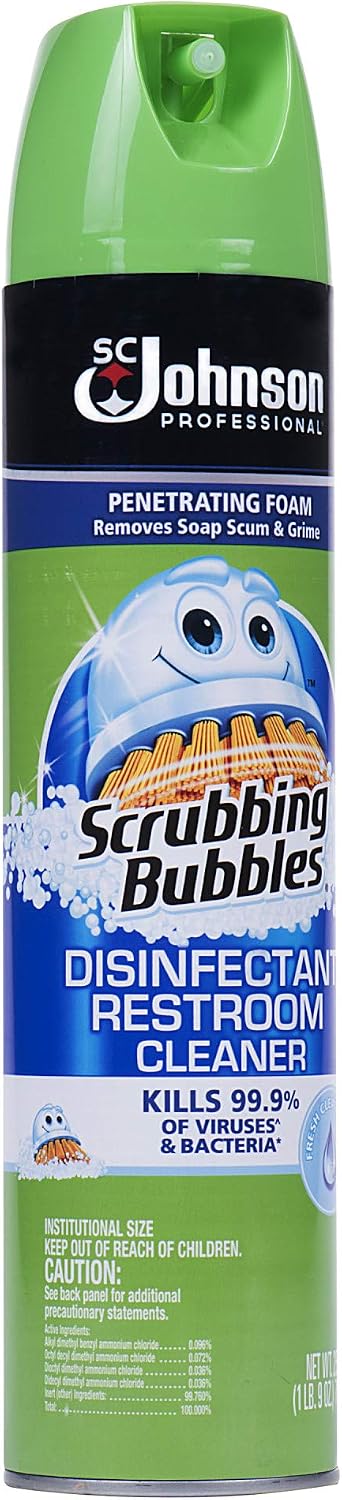Scrubbing Bubbles Professional Disinfectant Restroom Cleaner, 25 Oz (Pack of 12)