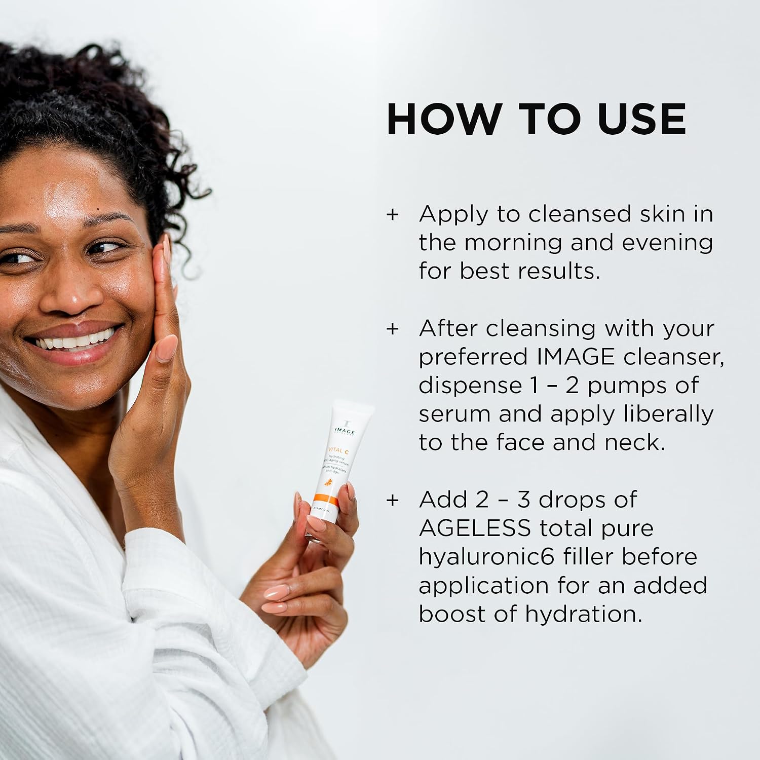 IMAGE Skincare, VITAL C Hydrating Face Serum, with Vitamin C and Hyaluronic Acid, to Brighten, Tone and Smooth Appearance of Wrinkle