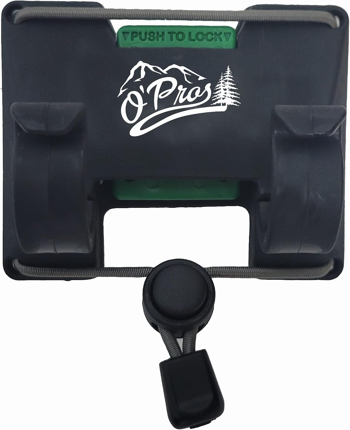 Outdoor Professionals (O’Pros) Belt Clip Rod Holder – Hands-Free - Slide Lock System with 360° Rotation for Fly Fishing and Spinning Rods