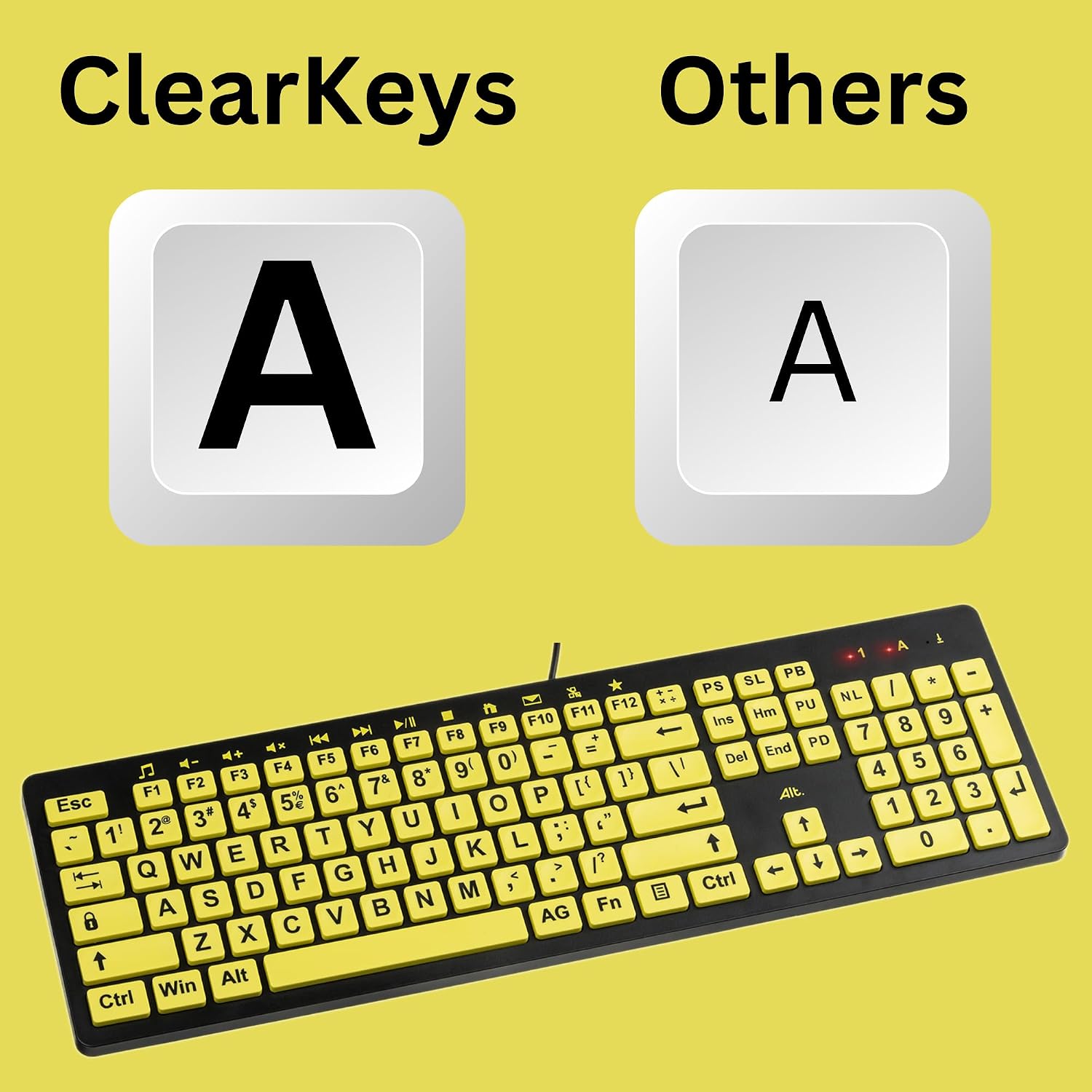 Clevy Large Print Computer Keyboard