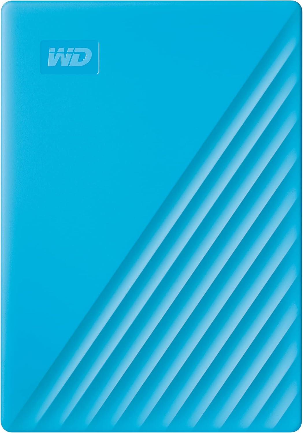 WD 2TB My Passport, Portable External Hard Drive, Blue, backup software with defense against ransomware, and password protection