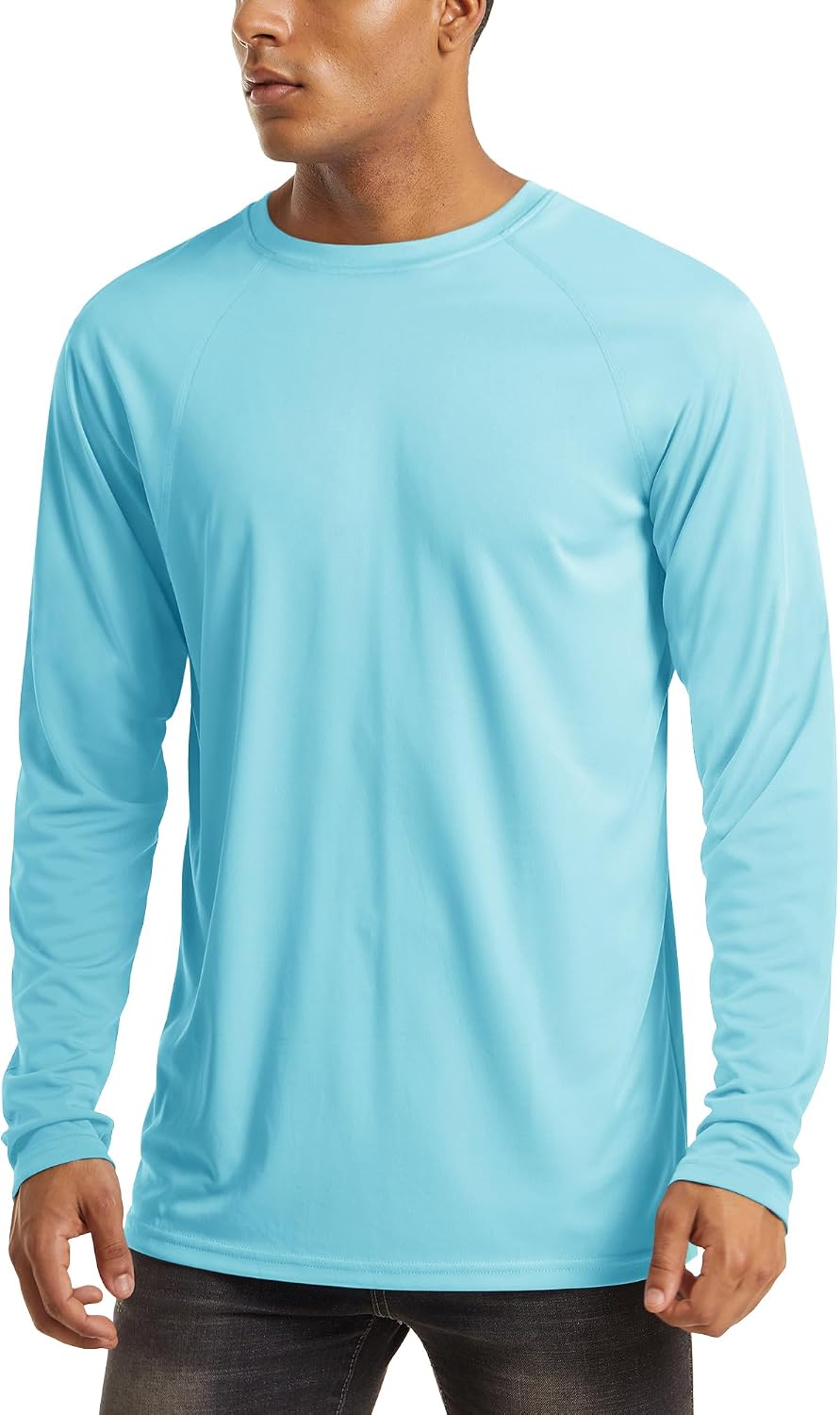 MAGCOMSEN Men's Long Sleeve Shirts UPF 50+ UV Sun Protection Athletic Shirts for Hiking Running Workout Rash Guard