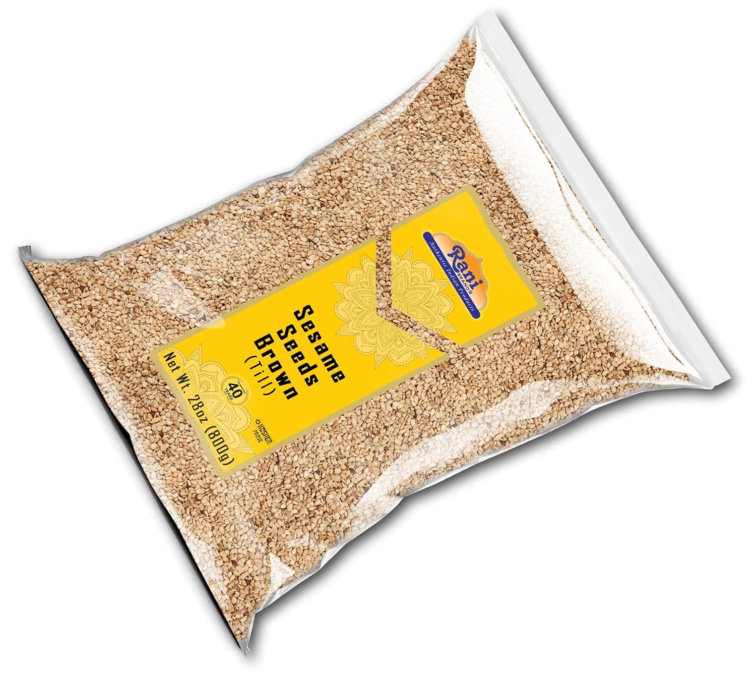 Rani Sesame Seeds Whole Brown, Raw (Till) 28oz (800gm) ~ All Natural | Gluten Friendly | NON-GMO | Vegan | Indian Origin