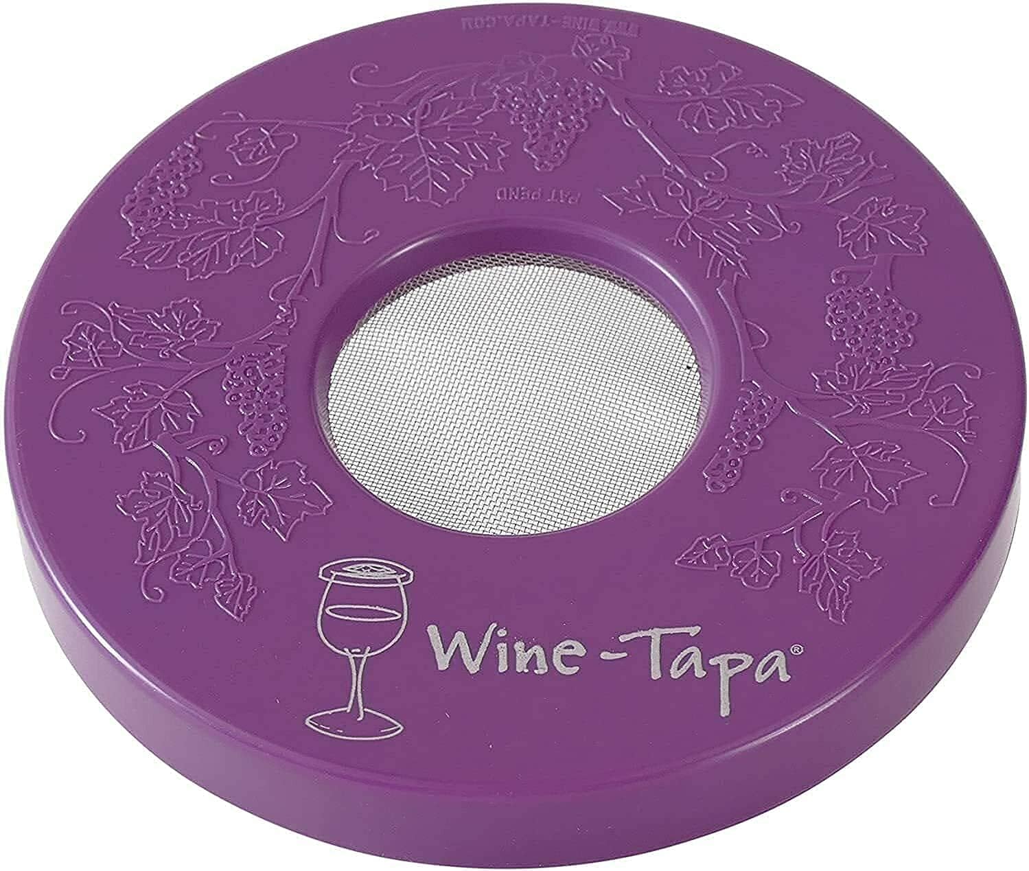 Drinking Glass Covers- Keep Bugs Away from Wine Glasses Outdoors - Use as Cover for Coffee Mugs, Soda Cans, and Drinking Glasses, set of 4 No Spill Drink Covers -Fresco Set