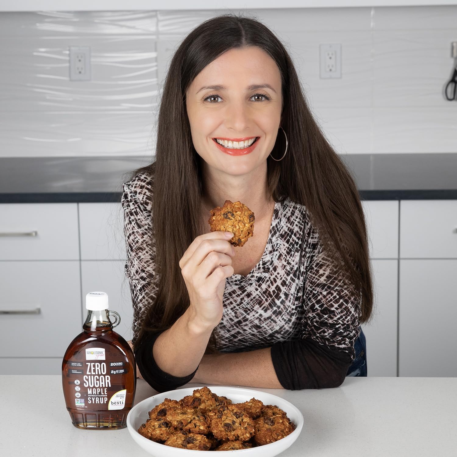 Wholesome Yum Zero Sugar Maple Syrup, Monk Fruit Allulose Keto Maple Syrup