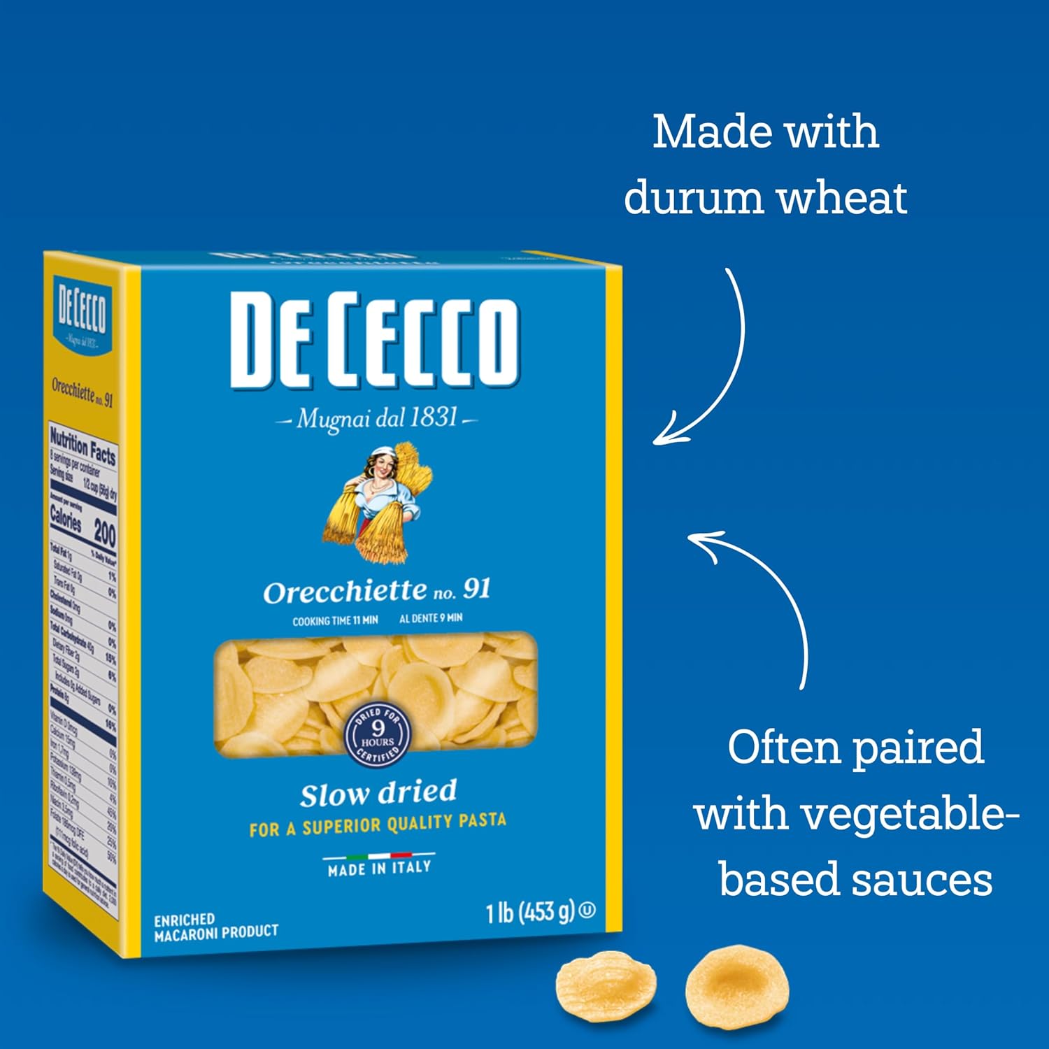 De Cecco Farfalle No. 93 Pasta, 16 Oz