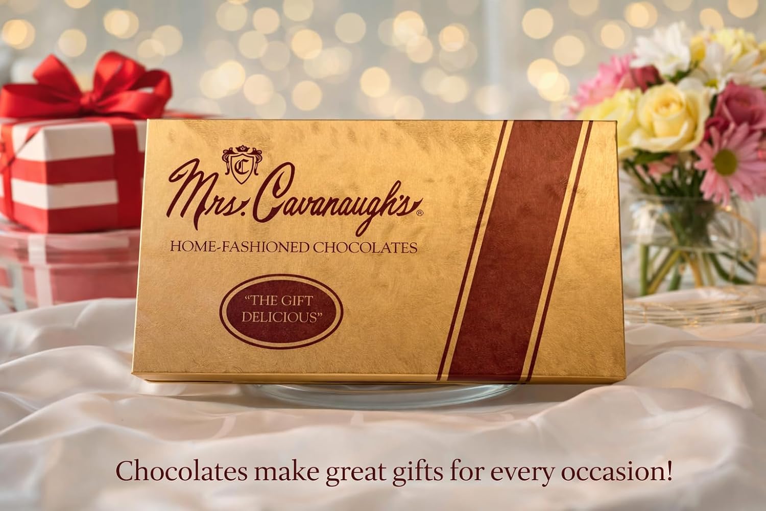 Mrs. Cavanaugh’s Seafoam Honeycomb Milk Chocolate 14 oz Box – Crispy Sponge Candy/Honeycomb Toffee Coated in Smooth Milk Chocolate – Crunchy