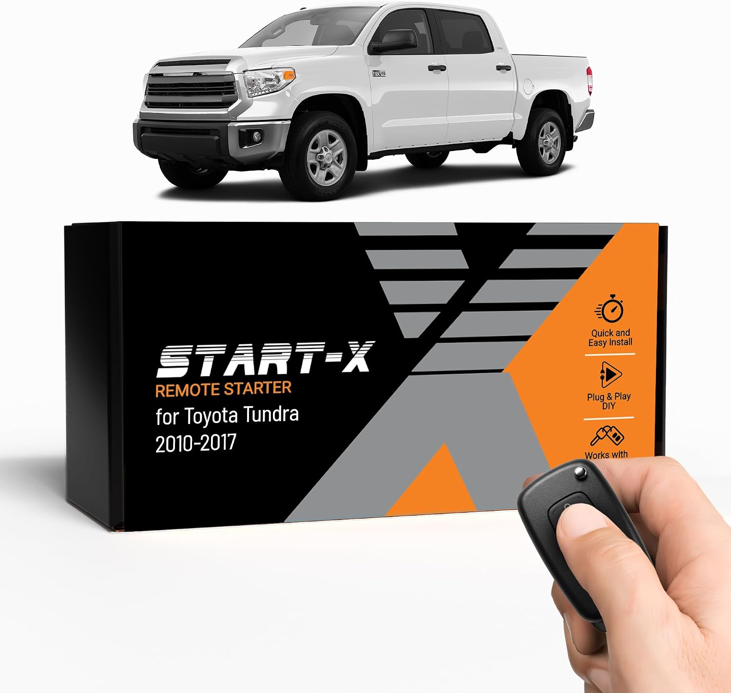 Start-X Remote Starter Kit for Toyota Tundra (2010-2017) Trucks | G-Key Blade Vehicles Only | Plug & Play Install | Zero Wire Splicing | Use Your