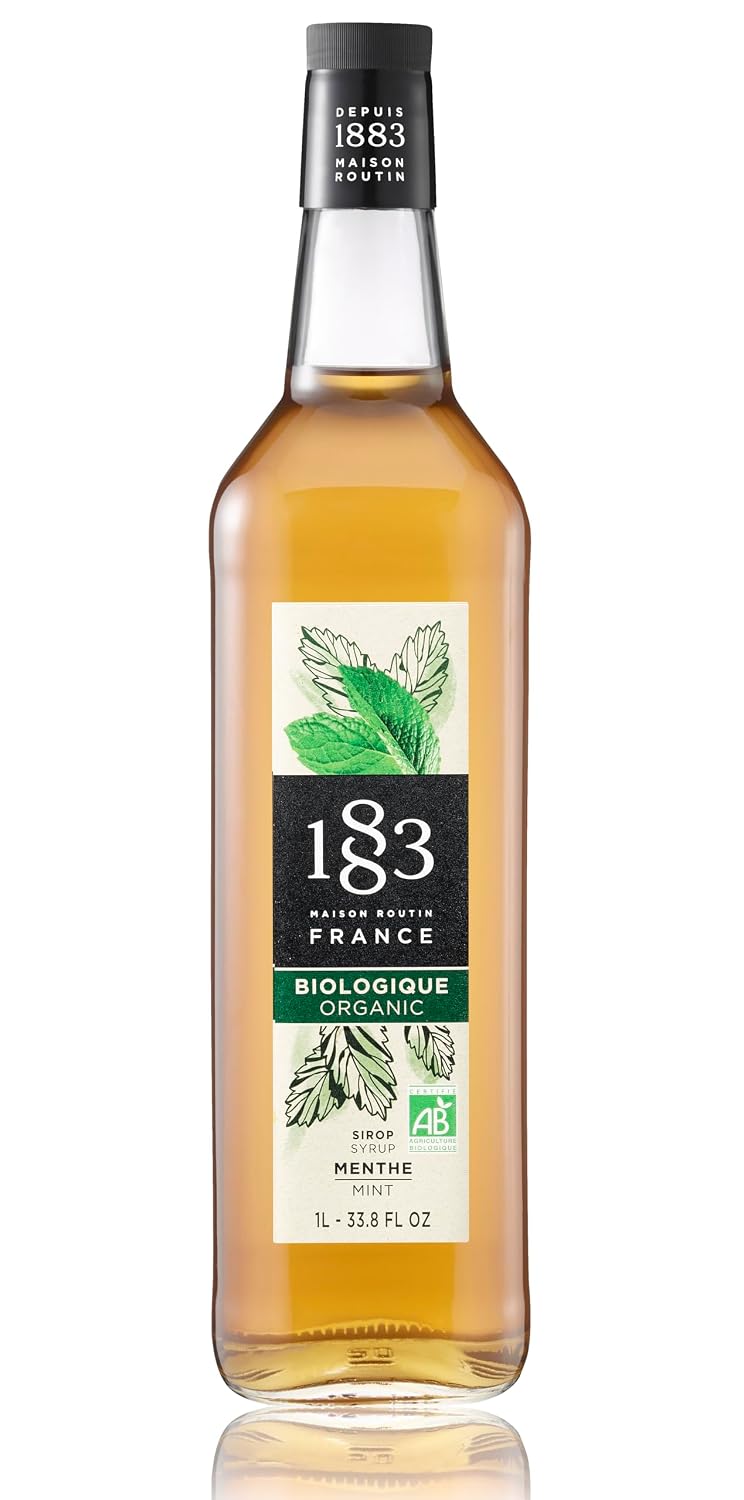 1883 Maple Syrup for Drinks, Made in France, 1 Liter Glass Bottle