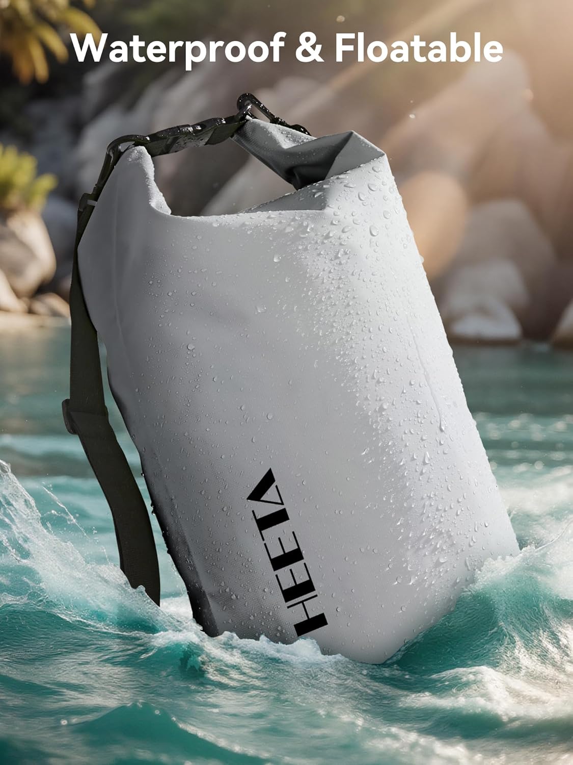 HEETA Waterproof Dry Bag Backpack with Emergency Whistle 5L/10L/20L/30L/40L
