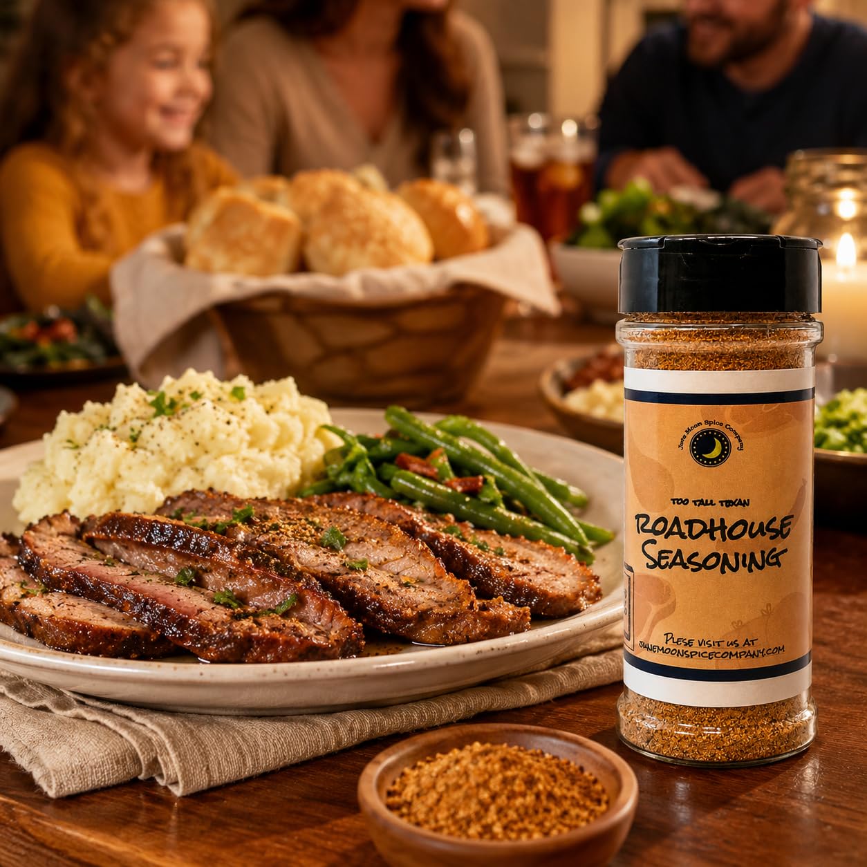 Premium | Roadhouse Steak Seasoning | Grilling & BBQ | 5.5 oz | Bold roadhouse-style blend for steaks, brisket, burgers, ribs, chicken, pork