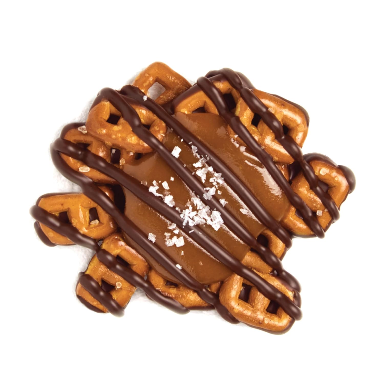 Edward Marc Snappers Sweet Caramel & Pretzels Cluster - Crunchy Pretzel Snack With Milk Chocolate For Adults And Kids - 6 oz (pack of 1)