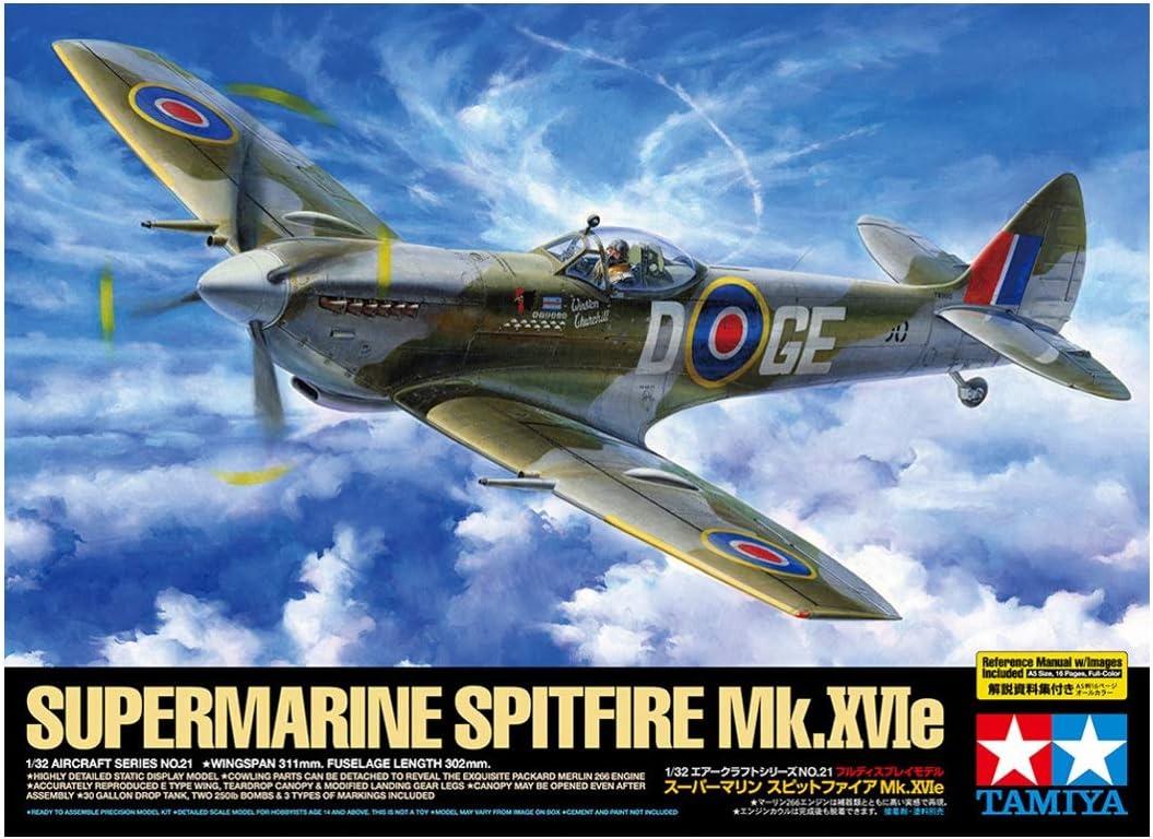 Supermarine Spitfire Mk.xvie - 1:32 Aircraft - Tamiya