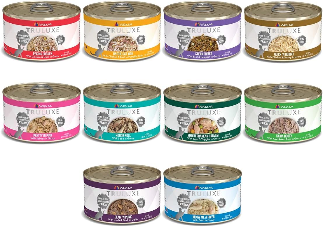 Weruva Truluxe Grain-Free Cat Food Variety Pack, 24 Cans, 3 oz