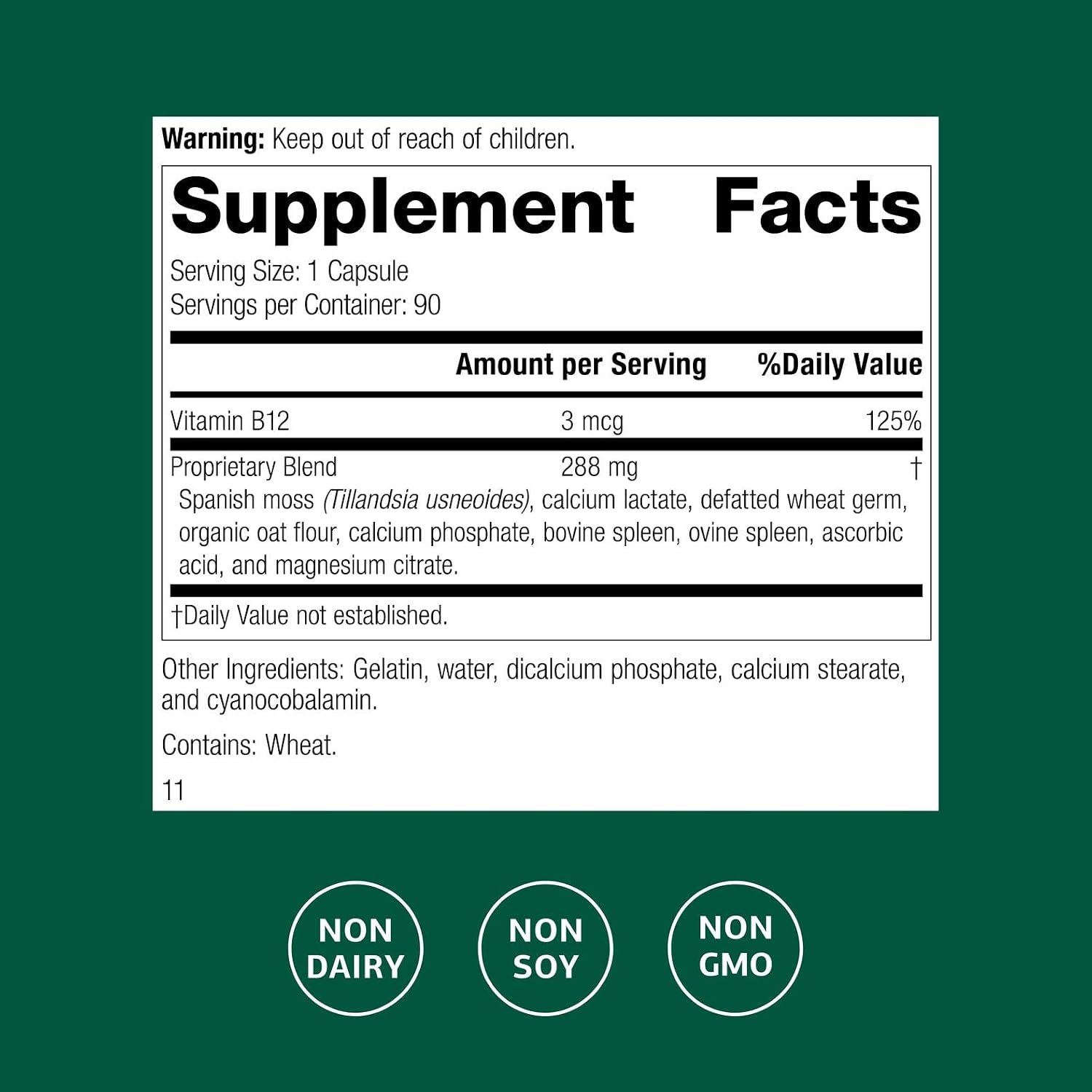 Standard Process - for-Til B12 - Vitamin B12 Supplement for Brain & Nervous System Support - Immune Health & Cellular Function - Non-Dairy & Non-Soy