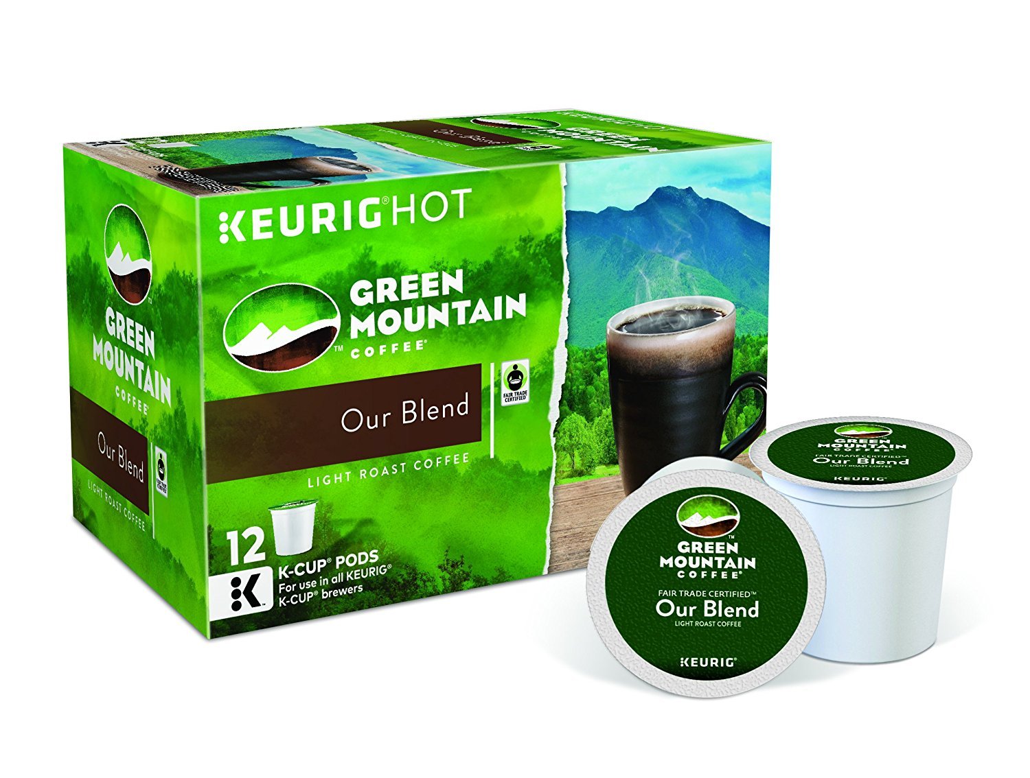 Green Mountain Coffee Roasters Breakfast Blend Single-Serve Keurig K-Cup Pods, Light Roast Coffee, 96 Count