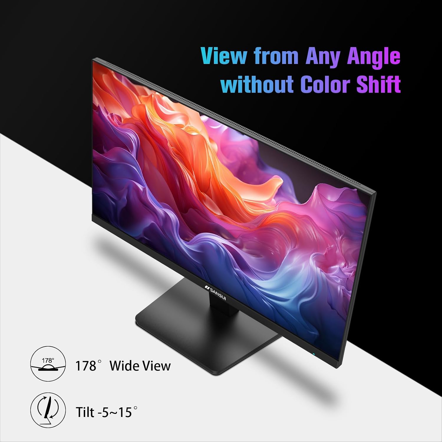 SANSUI 32 Inch Curved 240Hz Gaming Monitor High Refresh Rate, FHD 1080P | Gaming PC Monitor HDMI DP1.4, 1500R Curvature, 1Ms MPRT, HDR,Metal Stand,VESA Compatible(DP Cable Incl.)