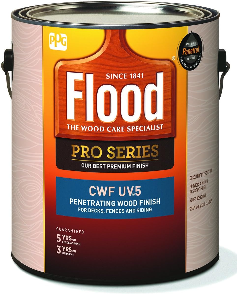 Flood/PPG Architectural Fin FLD566-01 Premium Penetrating Wood Finish, Cedar, Gallon - Quantity 1