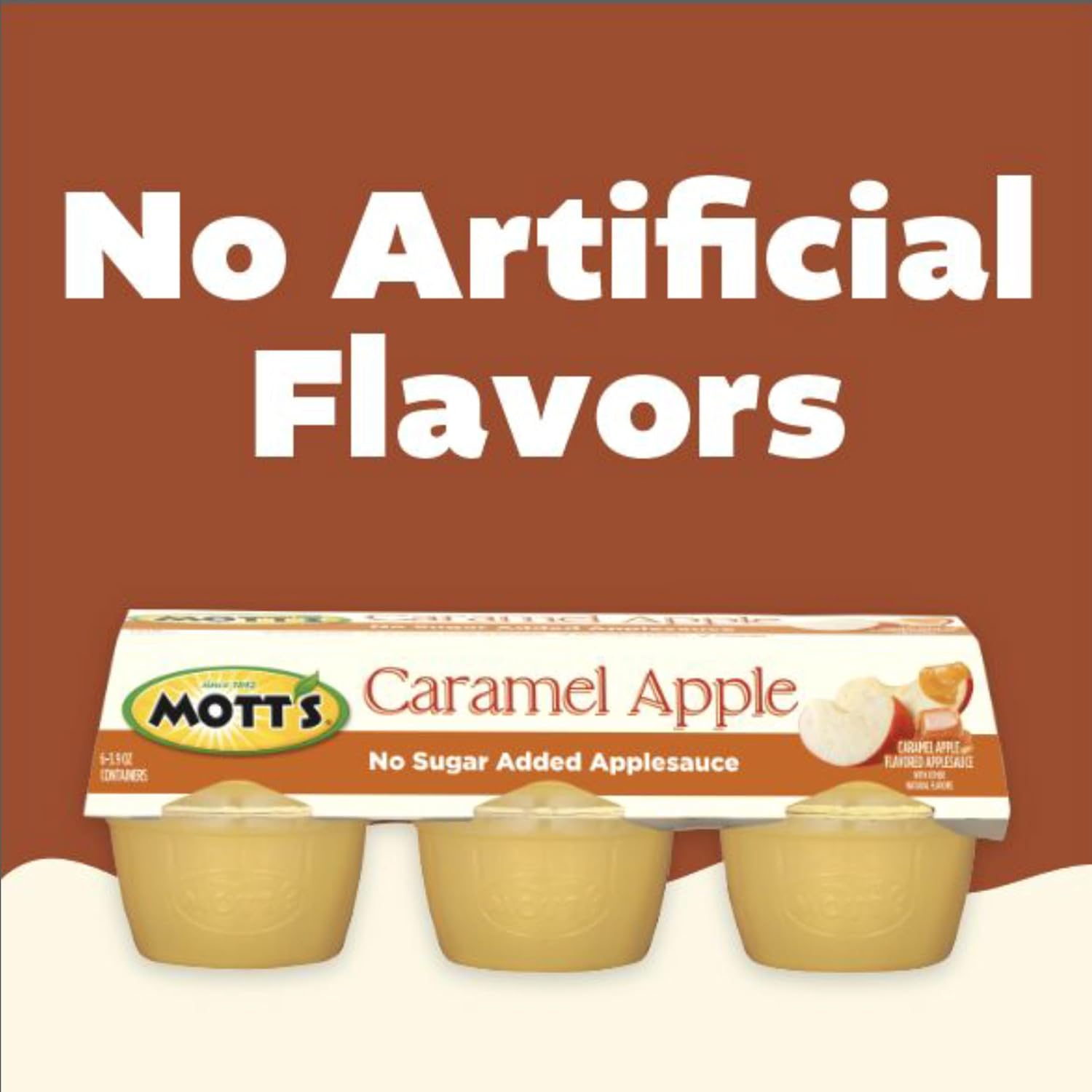 Mott's No Sugar Added Strawberry Applesauce, 3.9 Ounce Cup, 6 Count (Pack of 12)