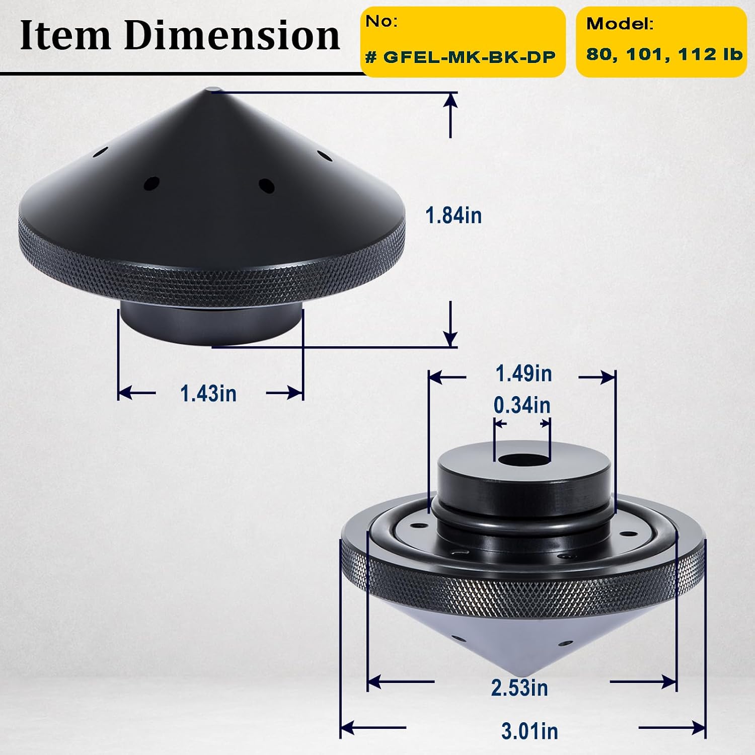 Eliminator Trolling Motor Prop Nut Custom Fit for MotorGuide X3 X5 XI3 XI5