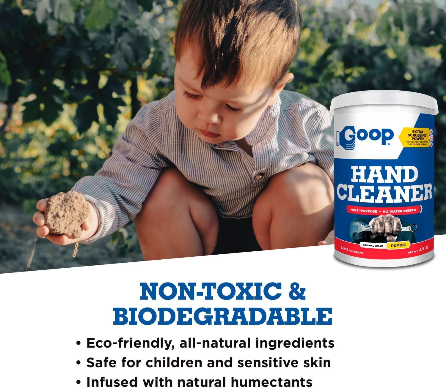 GOOP Hand Cleaner with Pumice 4.5 Lb. Can