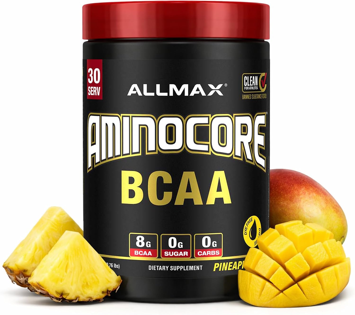 ALLMAX AMINOCORE BCAA Powder, Watermelon, 90 Servings, 1035 g