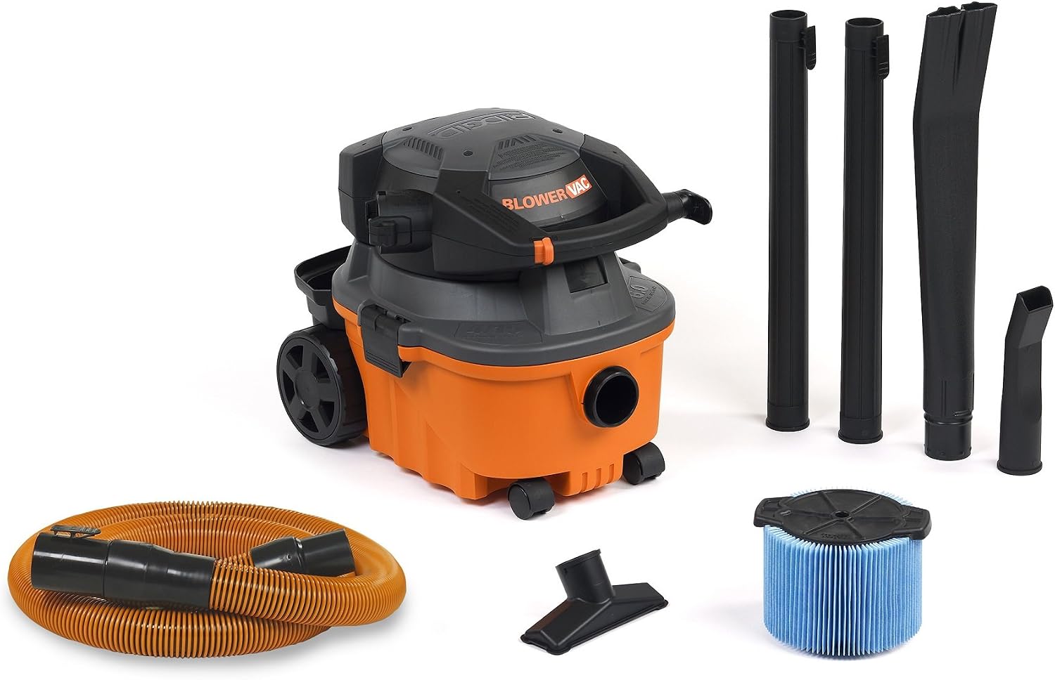 RIDGID Wet Dry Vacuums VAC4010 2-in-1 Compact and Portable Wet Dry Vacuum Cleaner with Detachable Blower, 4-Gallon