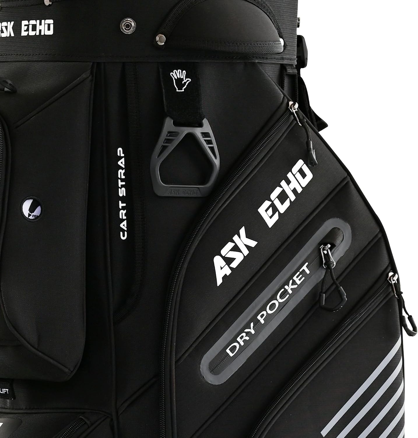 ASK ECHO T-Lock 3.0 Golf Cart Bag, Quiet 14-Way Full-Length Divider